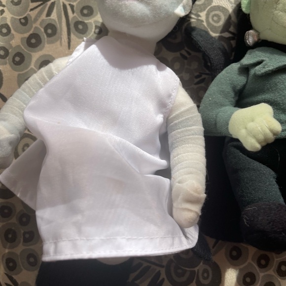 1999 Stuffins Frankenstein & Bride Universal Studios Monsters 9" Plush w/Glove - Picture 5 of 7